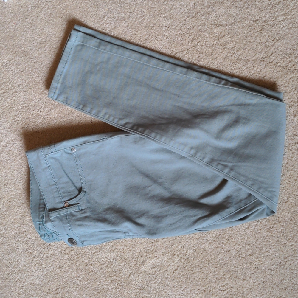 Sage green jeggings